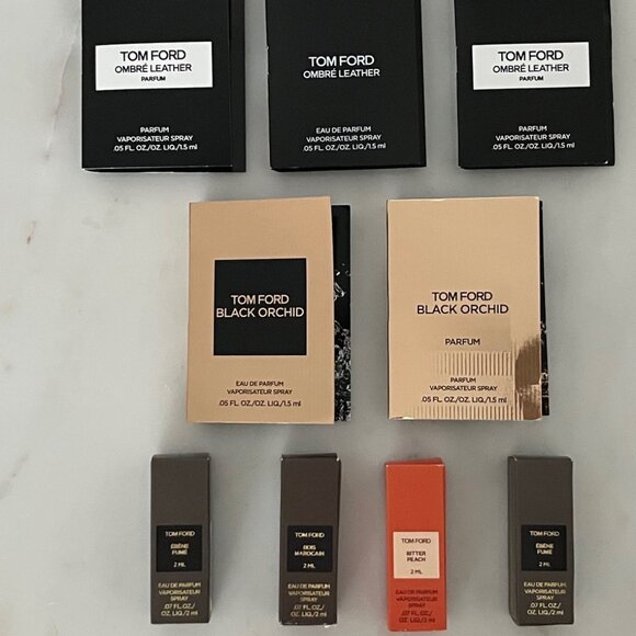 Tom Ford Discovery Set of Samples: Bitter Peach, Black Orchid, Ombre Leather etc - Picture 1 of 3